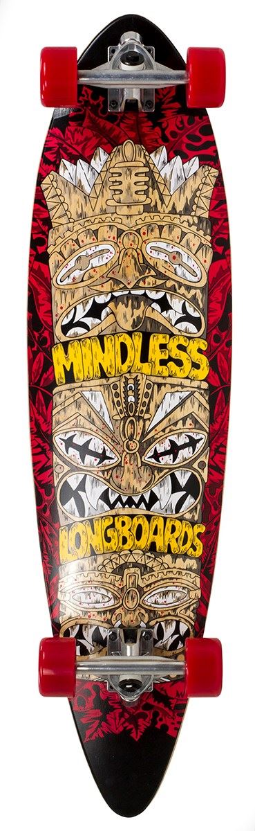 Mindless Tribal Rogue IV Red Complete Longboard - 9.75