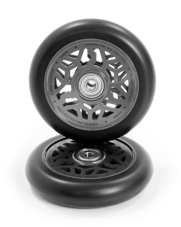 Slamm 110mm Cryptic Hollow Core Scooter Wheels - Titanium - Skatewarehouse.co.uk