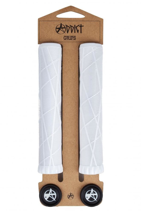 Addict Scooter Grips OG Grips - White - Skatewarehouse.co.uk