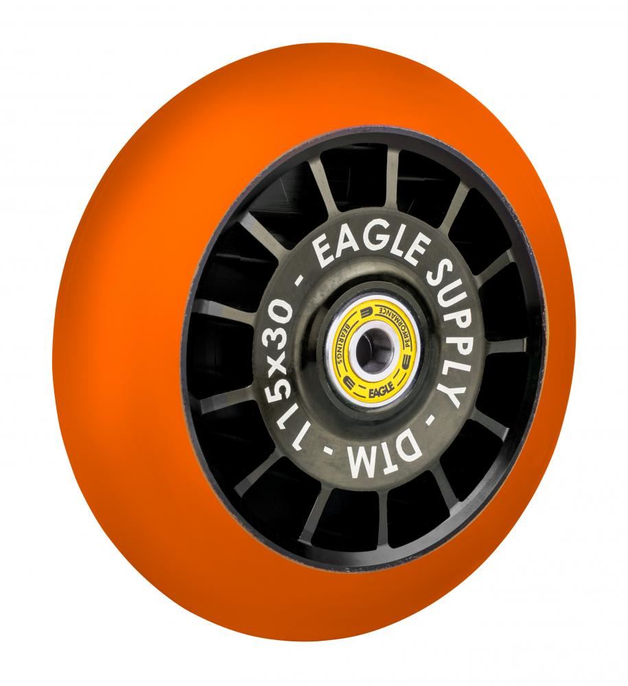 Eagle Supply Wheel Radix DTM Hollowtech Medium 115mm - Black / Orange - Skatewarehouse.co.uk