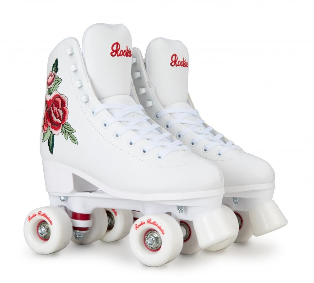 Rookie Quad Skate Rollerskates Rosa - White - Skatewarehouse.co.uk