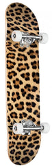 Mini Logo Leopard Fur Complete Skateboard - 8.25" - Skatewarehouse.co.uk