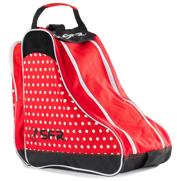 SFR Designer Ice & Skate Bag - Red Polka - Skatewarehouse.co.uk
