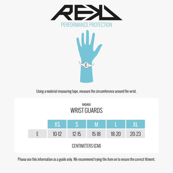 REKD Skateboard Skate Scooter BMX Wrist Guards - Black / Blue - Skatewarehouse.co.uk