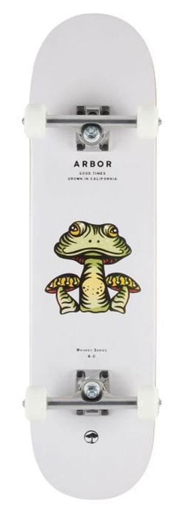 Arbor Whiskey Forage White Complete Skateboard - 8.0" - Skatewarehouse.co.uk