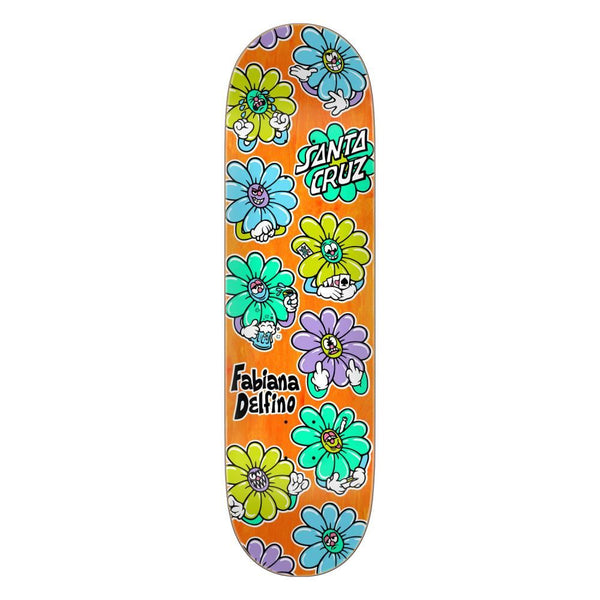 Santa Cruz Pro Delfino Wildflower Skateboard Deck - 8.5