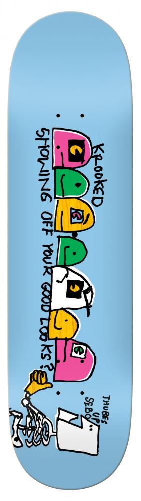 Krooked Pro Sebo Thumbs Up Skateboard Deck - 8.25