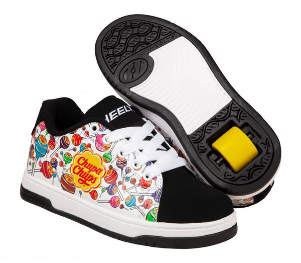 Heelys X Chupa Chups Split - Black / White / Multicolourcolour Pu Nubuck - Skatewarehouse.co.uk