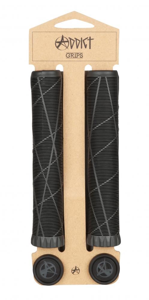 Addict Scooter Grips OG Grips - Gun Metal - Skatewarehouse.co.uk