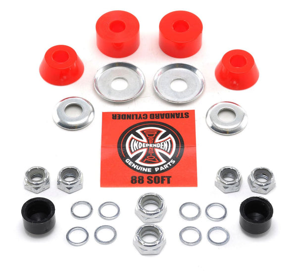 Independent Trucks Rebuild Kit - 88a Soft Red - Skatewarehouse.co.uk