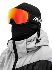 REKD Ascent MagSphere Snow Goggle Kit - Black / Chromatic Torch - L/XL - Skatewarehouse.co.uk