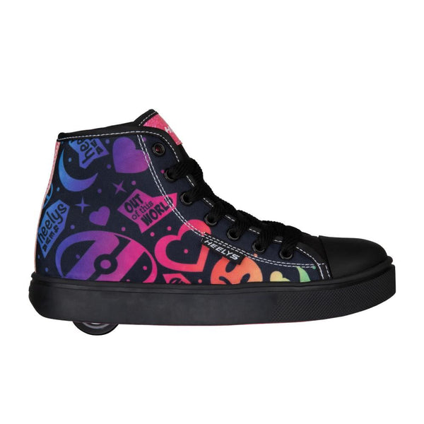 Heelys Veloz Black / Rainbow - Skatewarehouse.co.uk